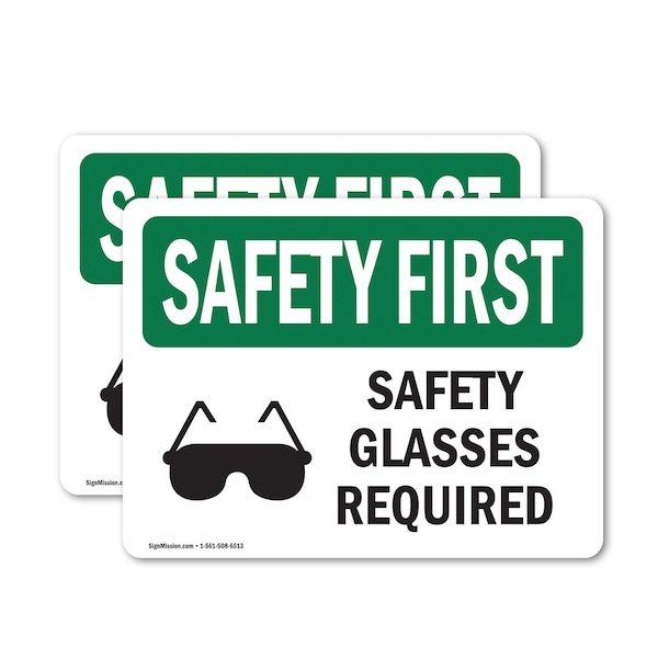 Signmission 5 in Height, 7 in Width, Vinyl Decal, Rectangle OS-2PACK-SF-D-57-L-10937 - main